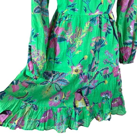 Banjanan Hilary Dress in Woden Hedgerow Classic Green - Picture 6 of 16